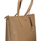 Beige Polyester Women Handbag