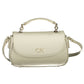 White Polyester Women Handbag