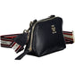 Blue Polyester Women Handbag