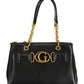 Black Polyethylene Women Handbag