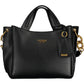 Black Polyurethane Women Handbag