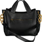 Black Polyurethane Women Handbag