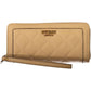 Beige Polyurethane Women Wallet