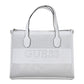 White Polyurethane Women Handbag