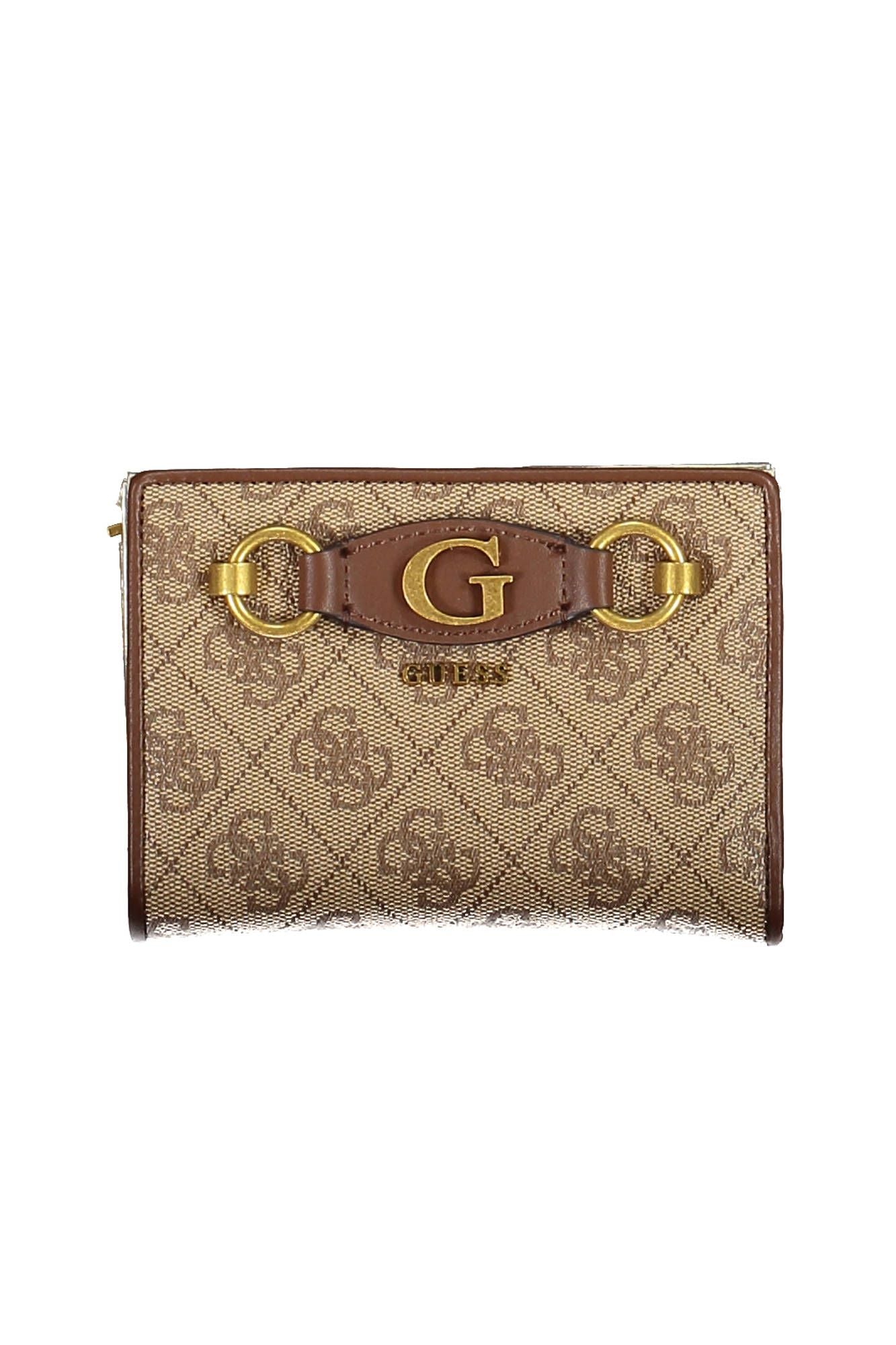 Beige Polyurethane Women Wallet