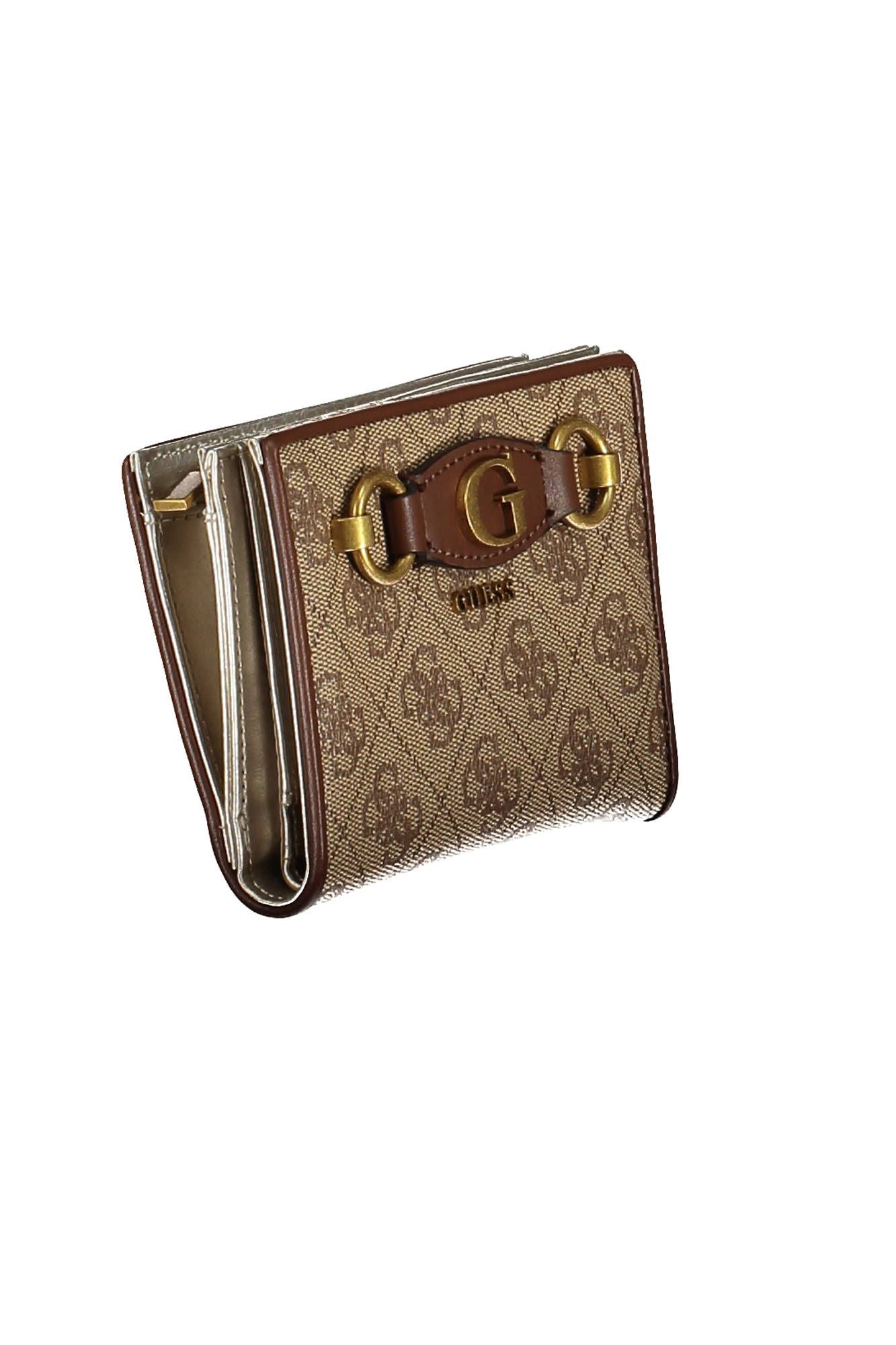 Beige Polyurethane Women Wallet