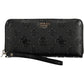 Black Polyurethane Women Wallet