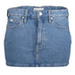 Light Blue Cotton Women Skirt