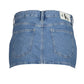 Light Blue Cotton Women Skirt