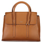 Brown Polyethylene Women Handbag