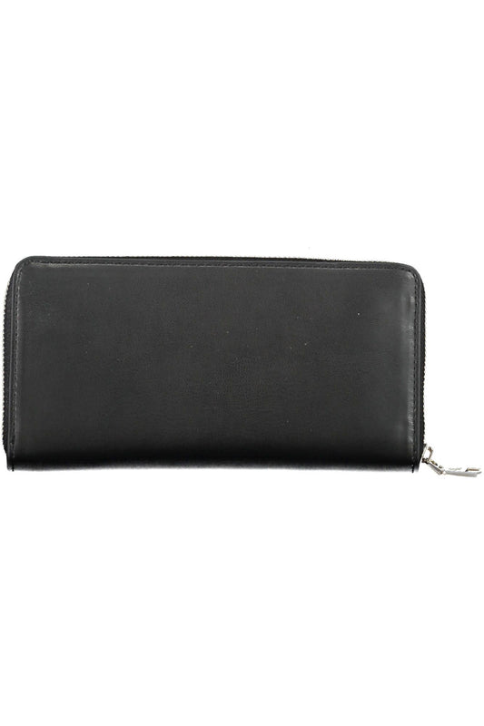 Black Polyurethane Women Wallet