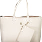White Polyurethane Women Handbag