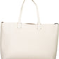 White Polyurethane Women Handbag