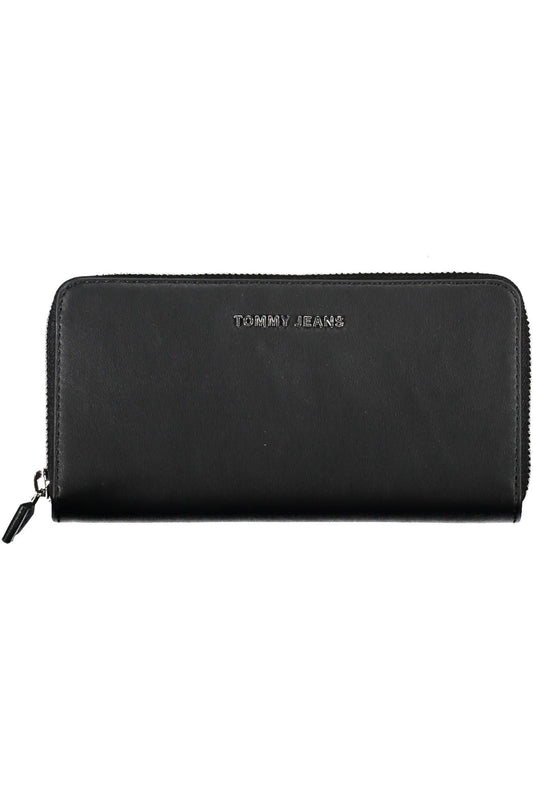 Black Polyurethane Women Wallet
