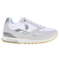 White Polyester Men Sneaker