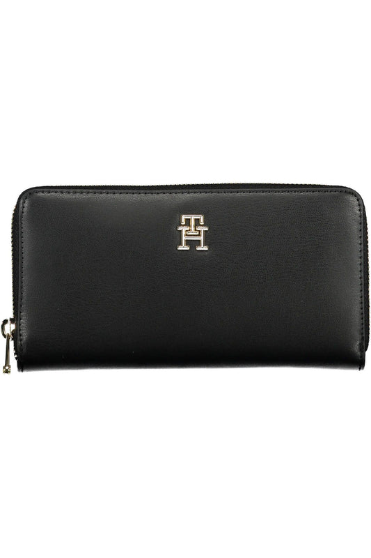 Black Polyurethane Women Wallet