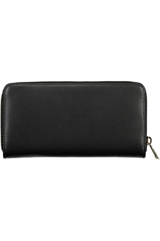 Black Polyurethane Women Wallet