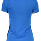 Blue Cotton Women T-Shirt