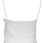 White Elastane Women Top