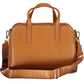 Brown Polyester Women Handbag