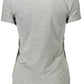 Gray Cotton Women T-Shirt