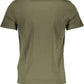 Green Cotton Men T-Shirt
