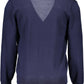 Blue Wool Men Cardigan