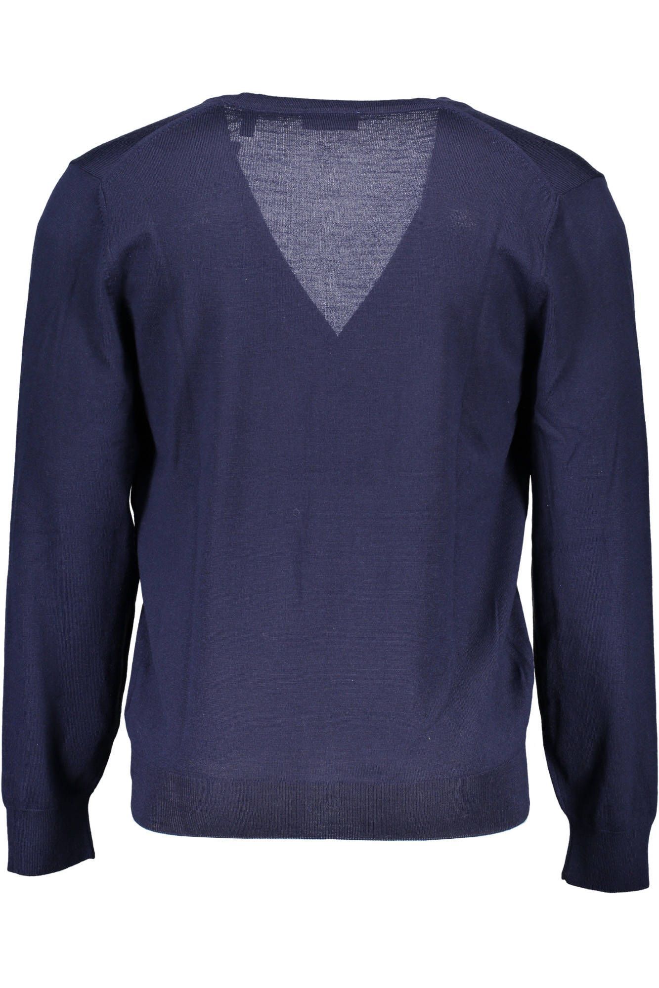 Blue Wool Men Cardigan