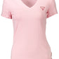 Pink Cotton Women T-Shirt