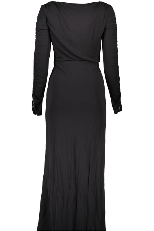 Black Viscose Women Dress