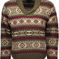 Green Wool Men Sweater