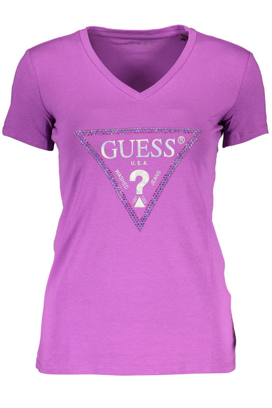 Purple Cotton Women T-Shirt