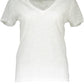 White Cotton Women T-Shirt