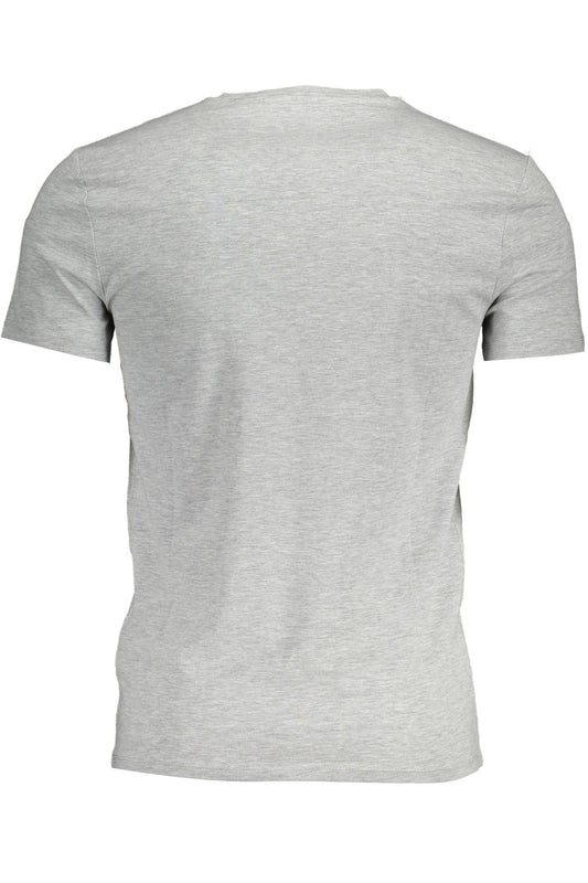 Gray Cotton Men T-Shirt