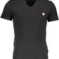 Black Cotton Men T-Shirt