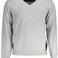 Gray Cotton Men Sweater