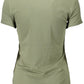 Green Cotton Women T-Shirt