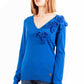 Blue Wool Women Sweater