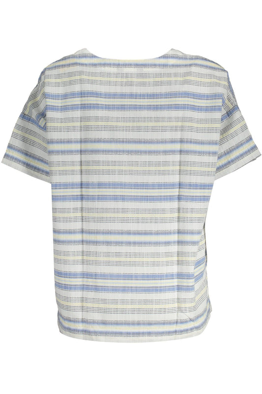 White Cotton Women T-Shirt