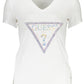 White Cotton Women T-Shirt