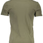 Green Cotton Men T-Shirt