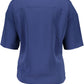 Blue Cotton Women T-Shirt