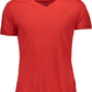 Red Cotton Men T-Shirt