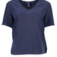 Blue Silk Women Top