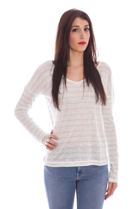 White Linen Women Top