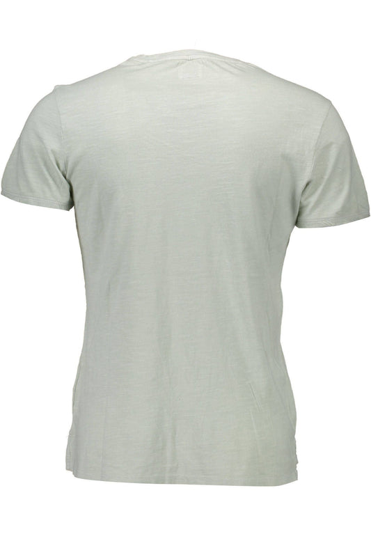 Gray Cotton Men T-Shirt