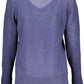 Blue Acrylic Women Sweater