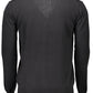 Black Cotton Men Cardigan
