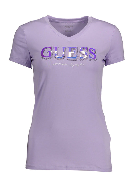 Purple Cotton Women T-Shirt