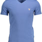 Blue Cotton Men T-Shirt